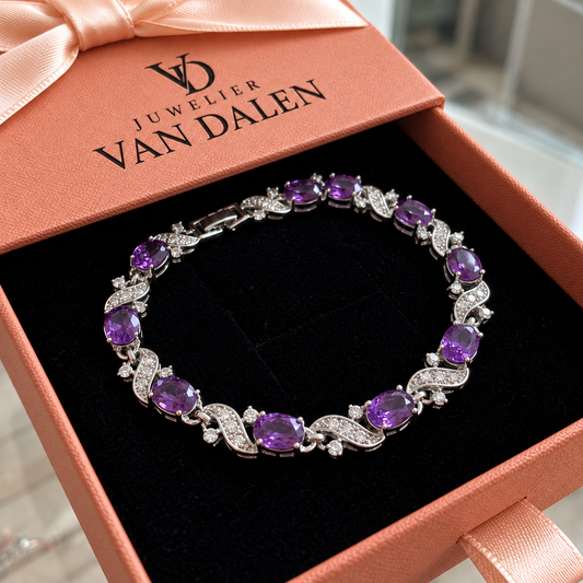 Armband Giada Valethyst | Wit goud