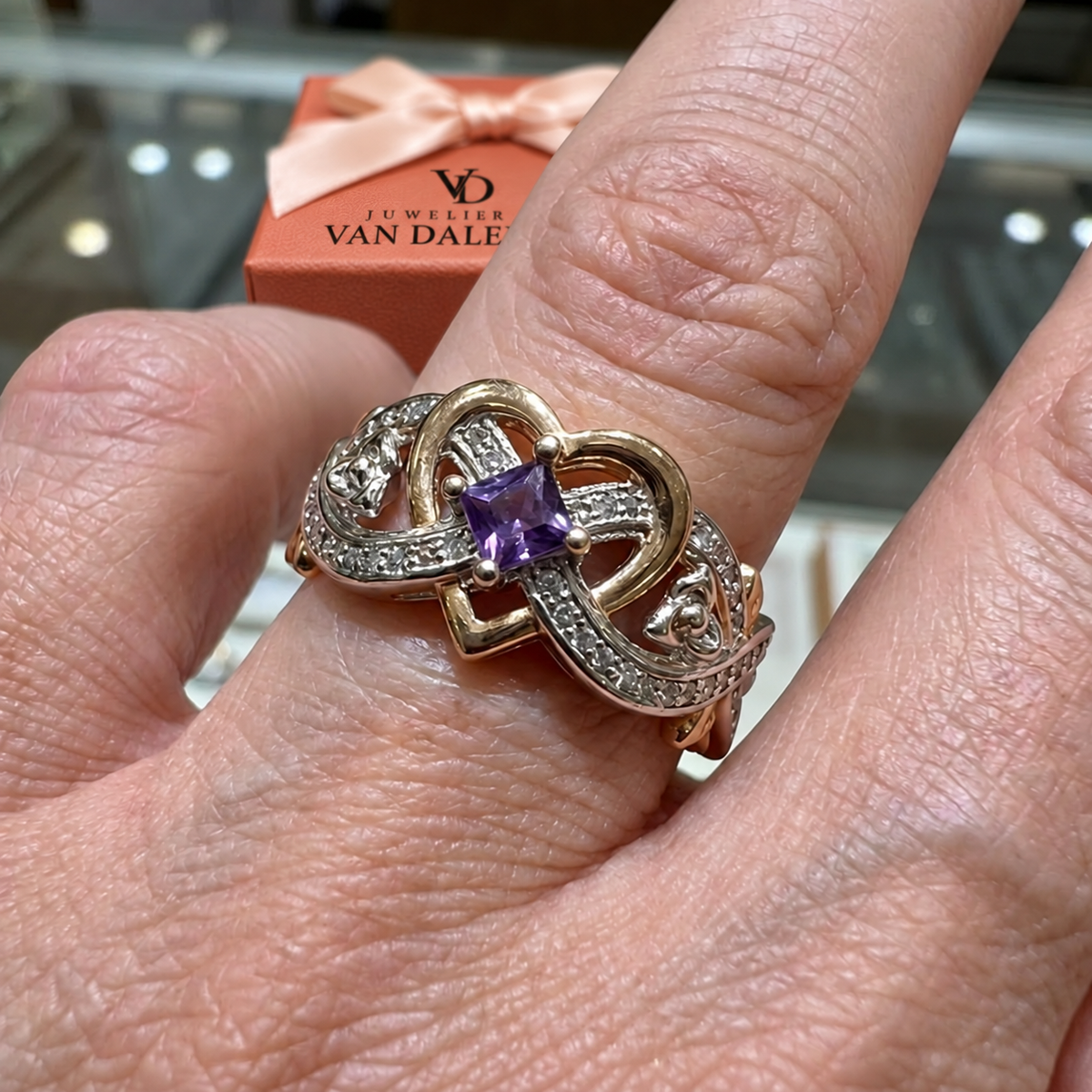 Ring Olga | Tweekleurig goud