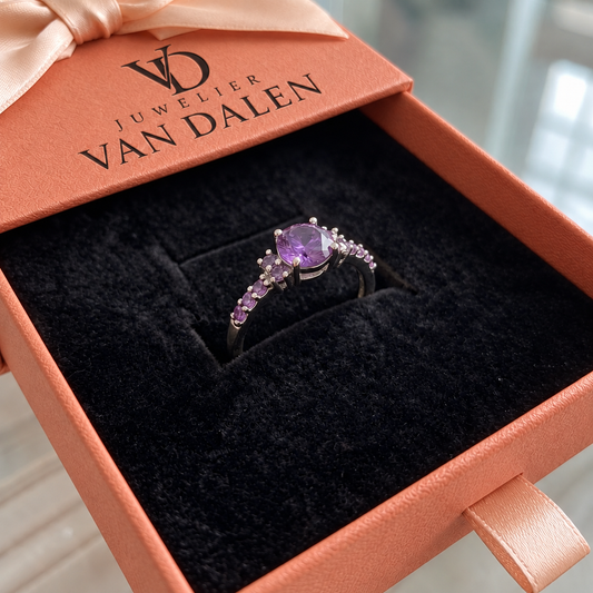 Ring Rozemarijn | Witgoud