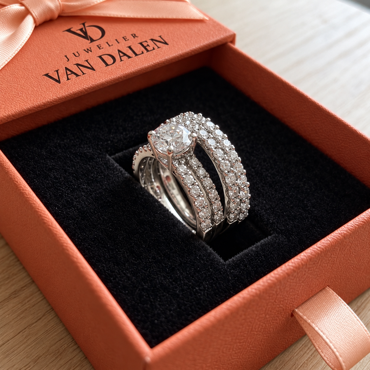 Eeuwige ringenset Straling | Goud