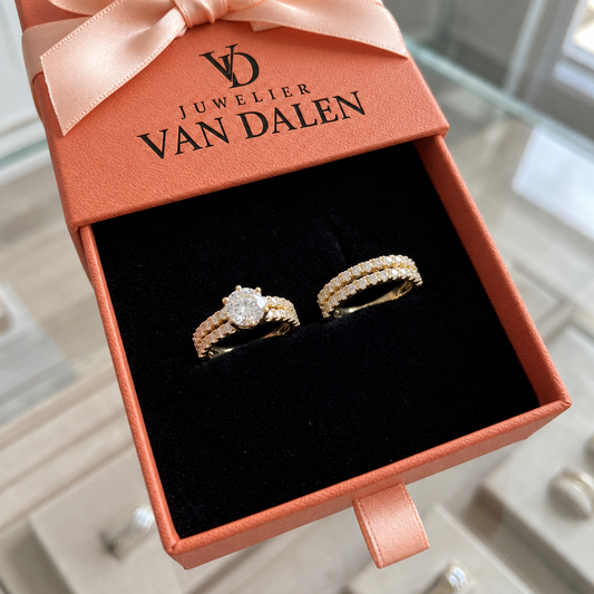 Eeuwige ringenset Straling | Goud