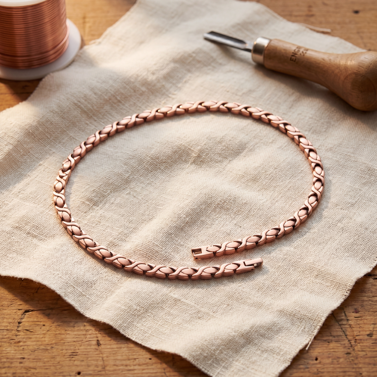 Koperen ketting Ceder