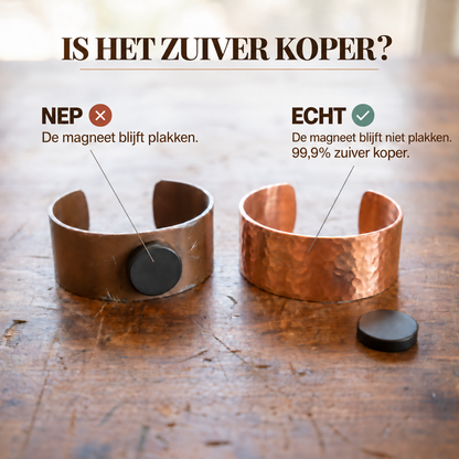 Koperen armband Opaal