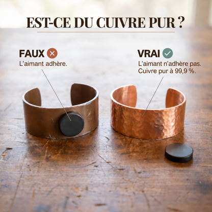 Koperen armband Graat