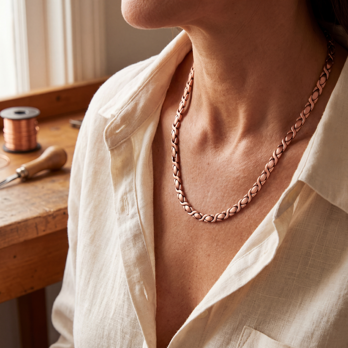 Koperen ketting Ceder