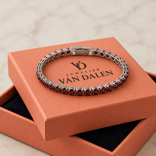 Tennisarmband | Wit goud