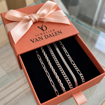 Armbandenset Ellis Renier | Wit goud