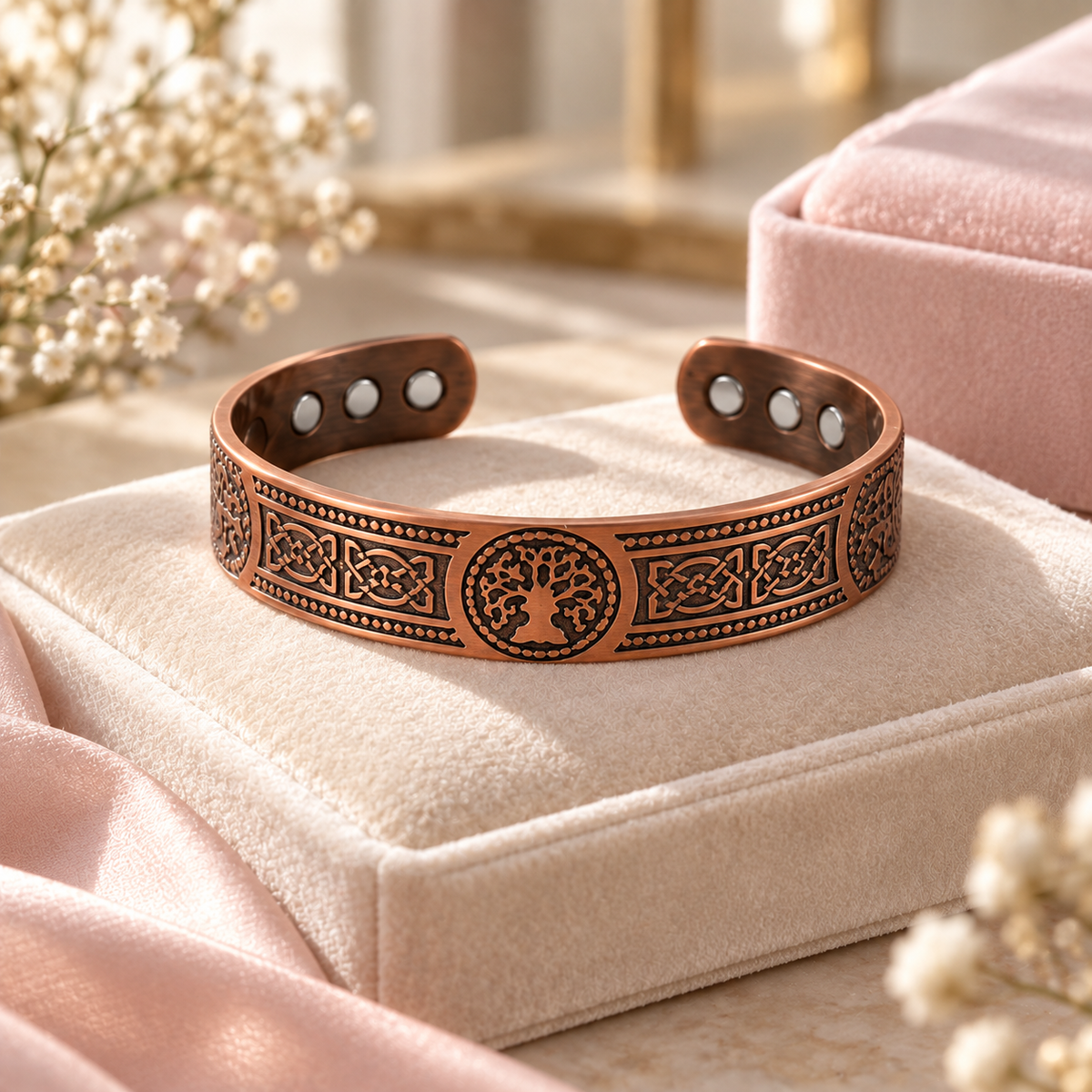 Koperen armband Antieke knoop