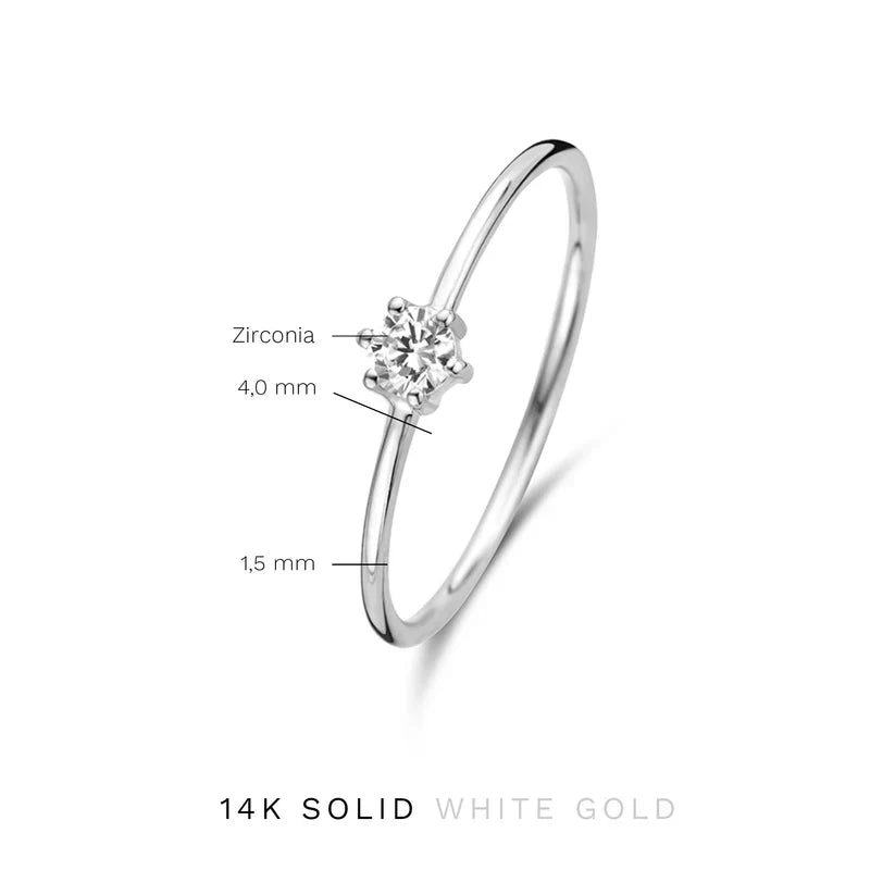 Ring Abella Maris in wit goud