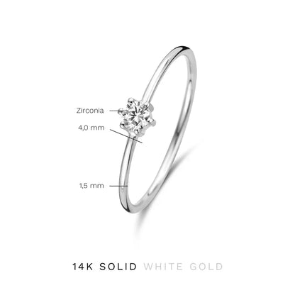 Ring Abella Maris in wit goud