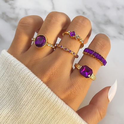 Amethist ring in goud