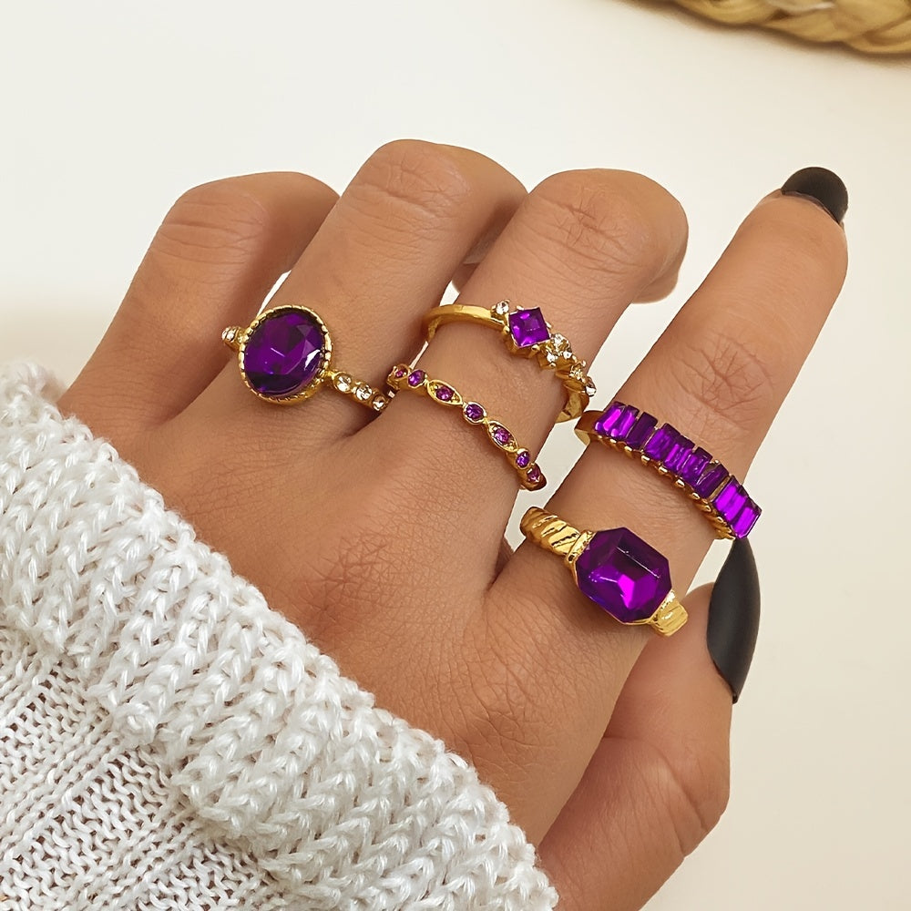 Amethist ring in goud