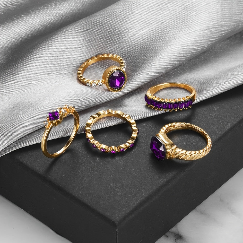 Amethist ring in goud