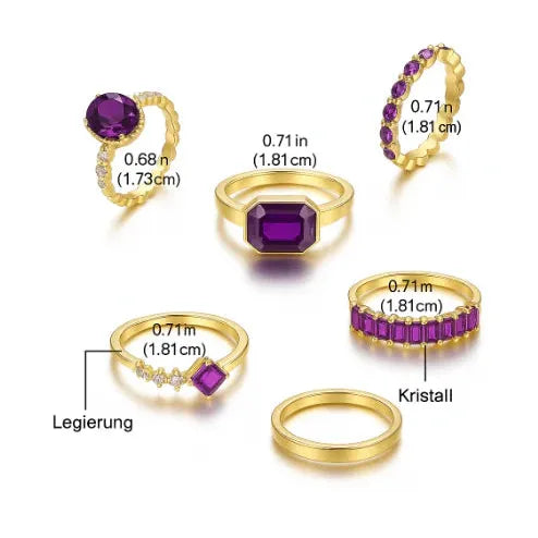 Amethist ring in goud