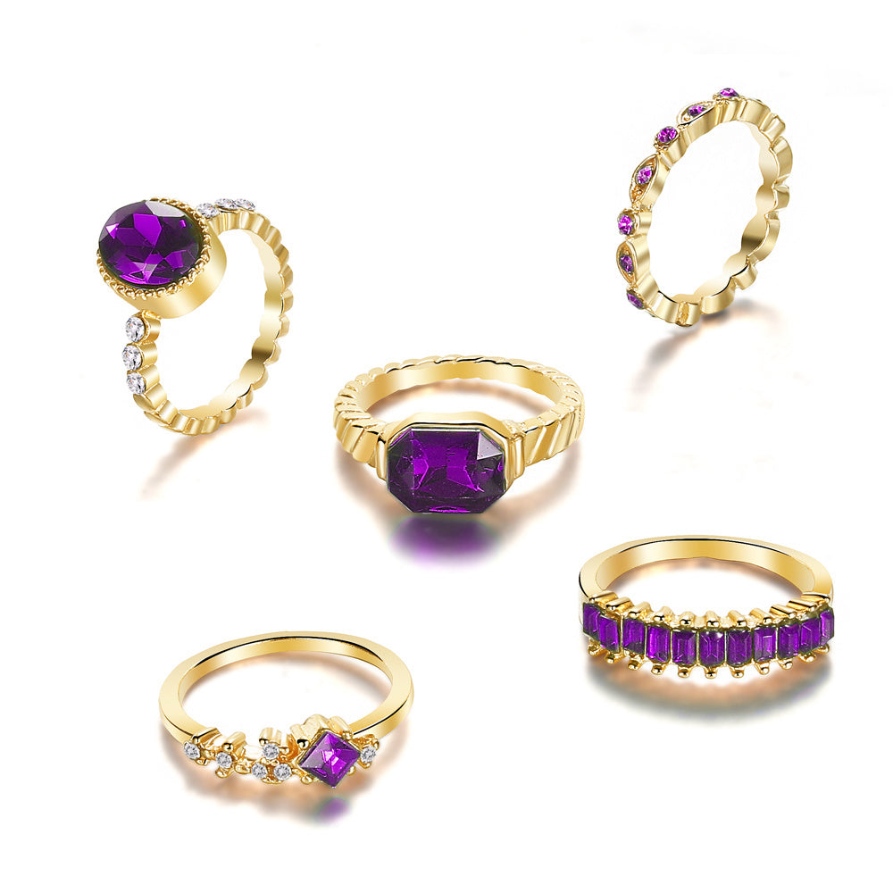 Amethist ring in goud