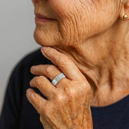 Boho-ring met draadjes in goud