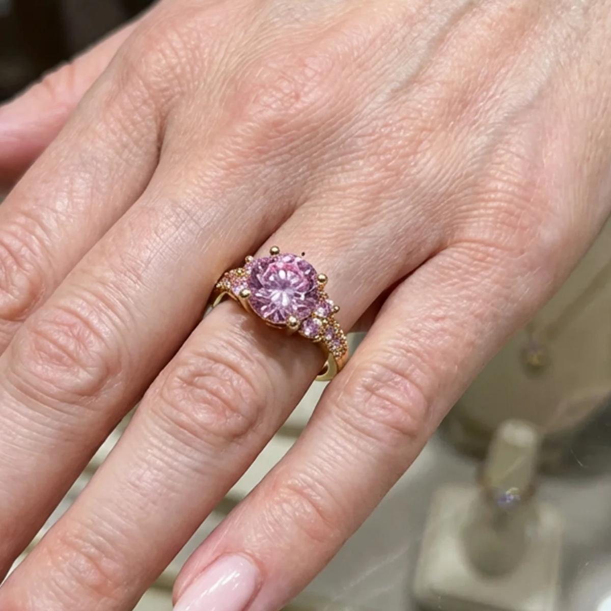 Ring Célia Rosette in wit goud