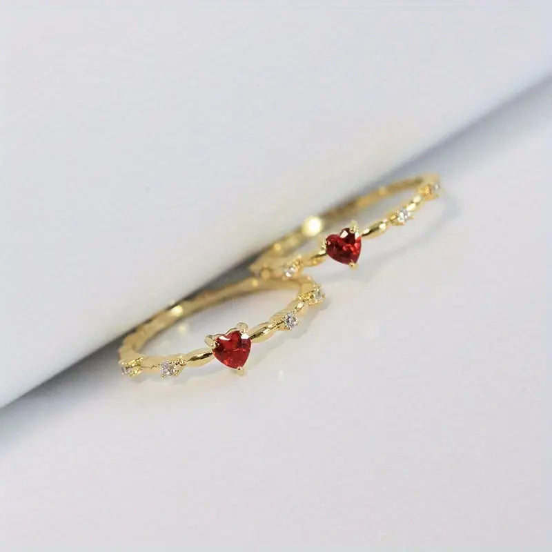 Ring Coralie Amoure in wit goud