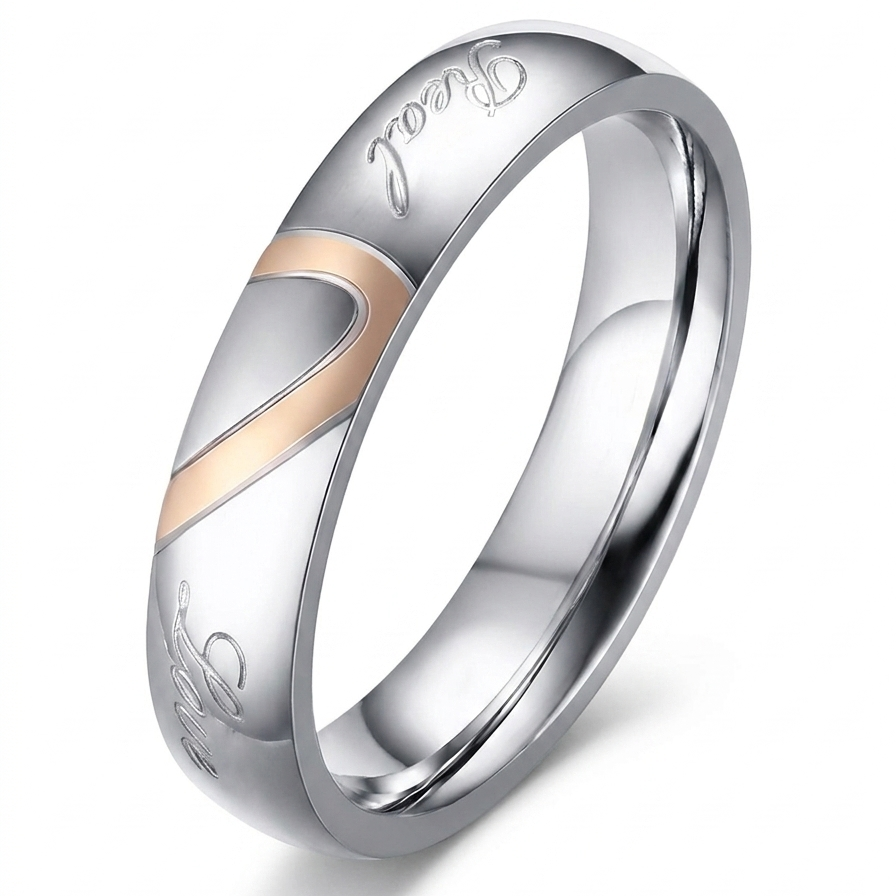 Koppelring Eeuwig in wit goud
