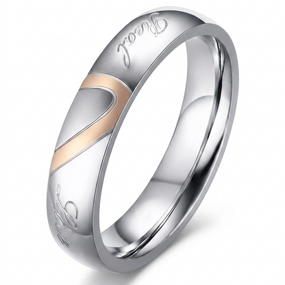 Koppelring Eeuwig in wit goud