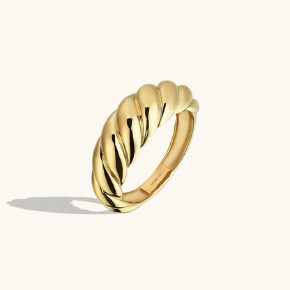 Halvemaanring in goud