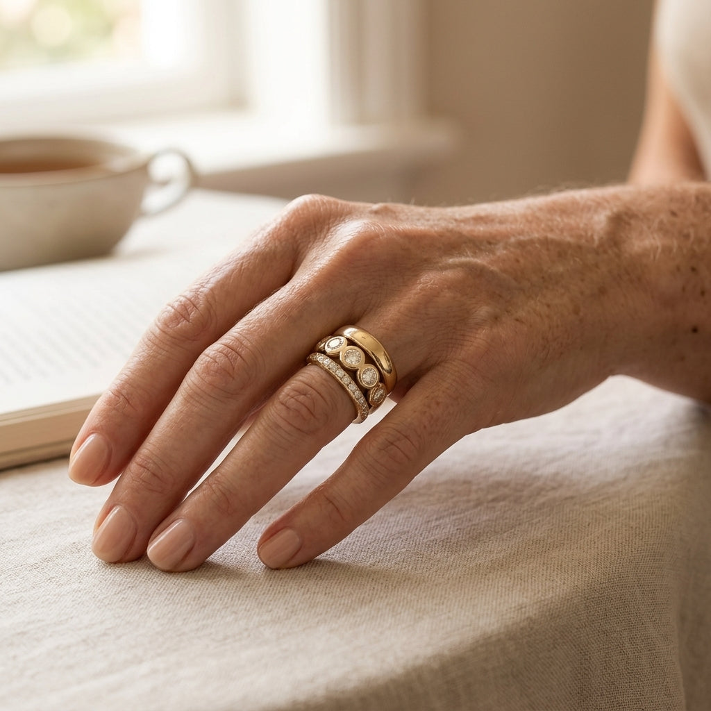 Ring Eeuwige Glans, Aura-collectie in goud