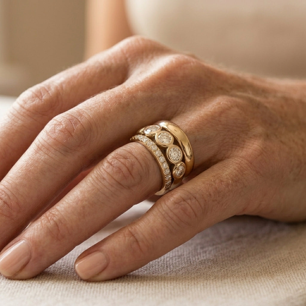 Ring Eeuwige Glans, Aura-collectie in goud