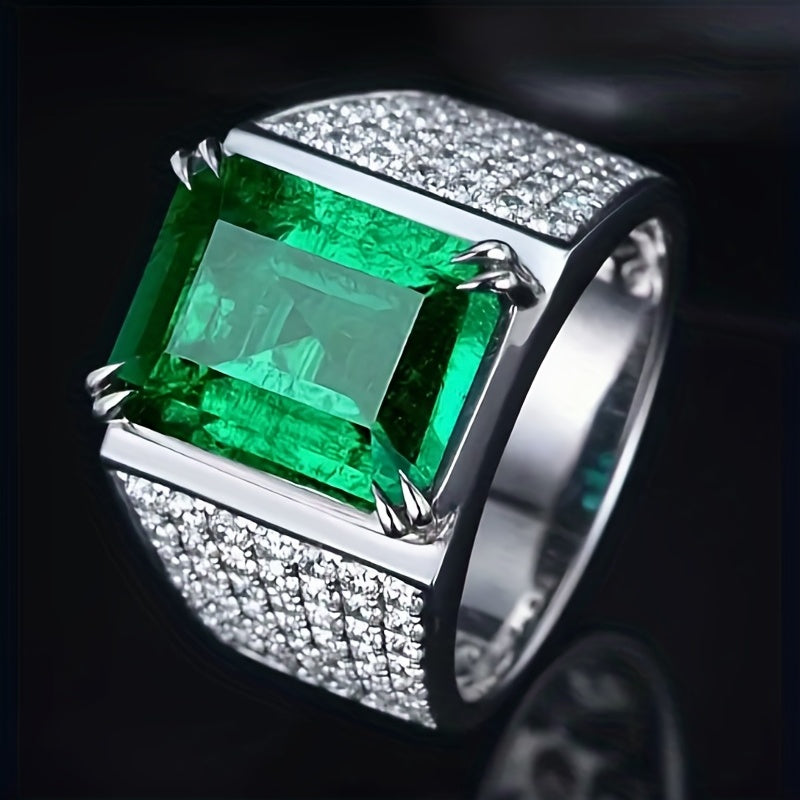 Ring Elsa met smaragd en diamanten in goud