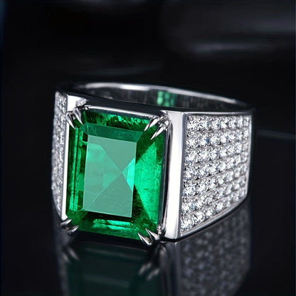 Ring Elsa met smaragd en diamanten in goud