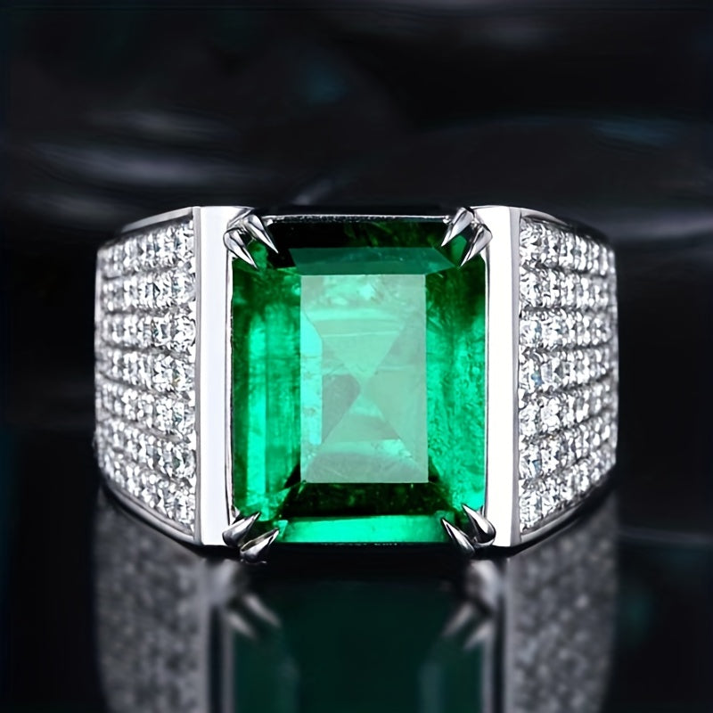 Ring Elsa met smaragd en diamanten in goud