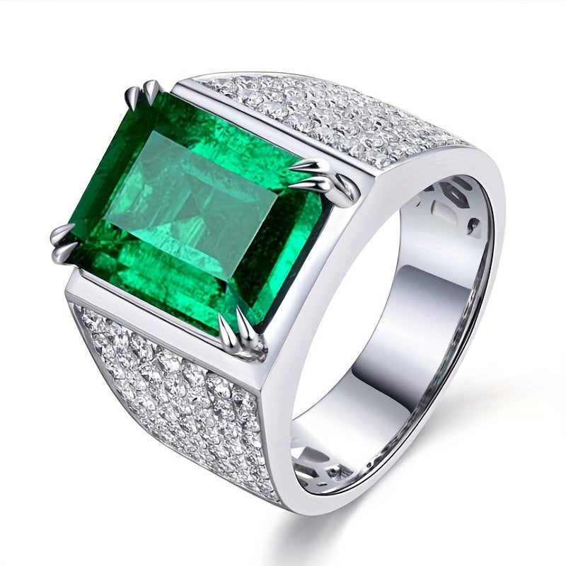 Ring Elsa met smaragd en diamanten in goud