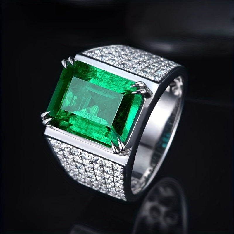 Ring Elsa met smaragd en diamanten in goud