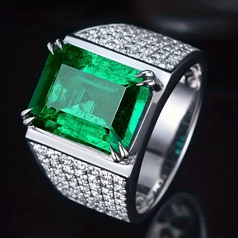 Ring Elsa met smaragd en diamanten in goud