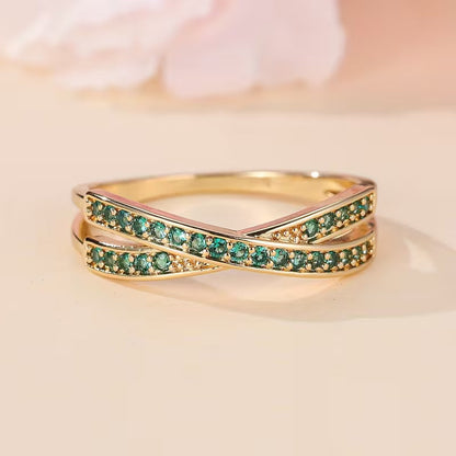 Smaragdring in goud