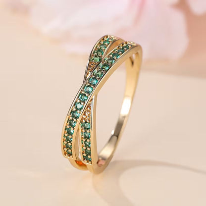 Smaragdring in goud