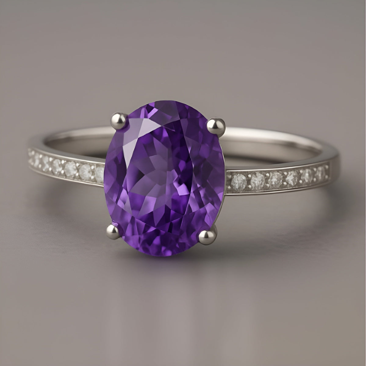 Amethist ring Eva in goud