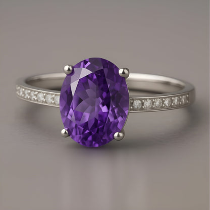 Amethist ring Eva in goud