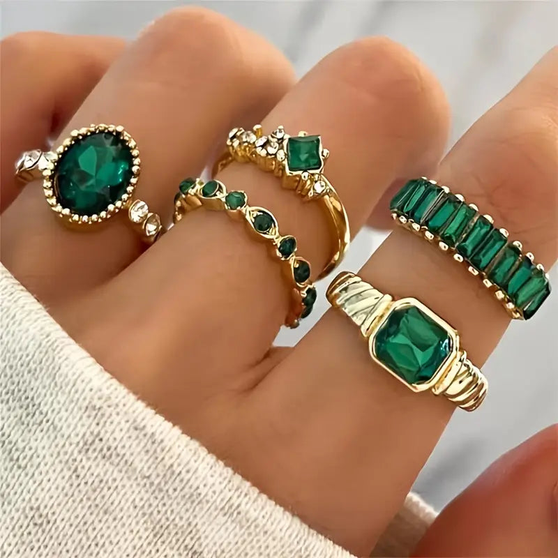 Exquise smaragdring Zarina in goud
