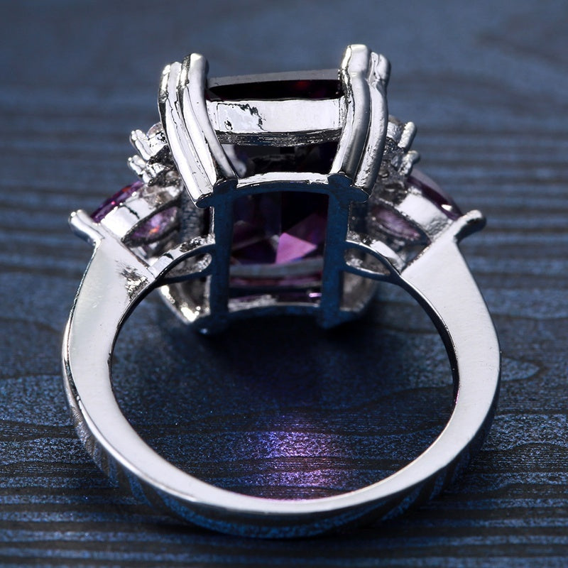 Amethist ring Franziska in goud