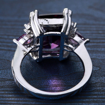 Amethist ring Franziska in goud