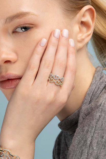 Ring Isaline Marina in wit goud