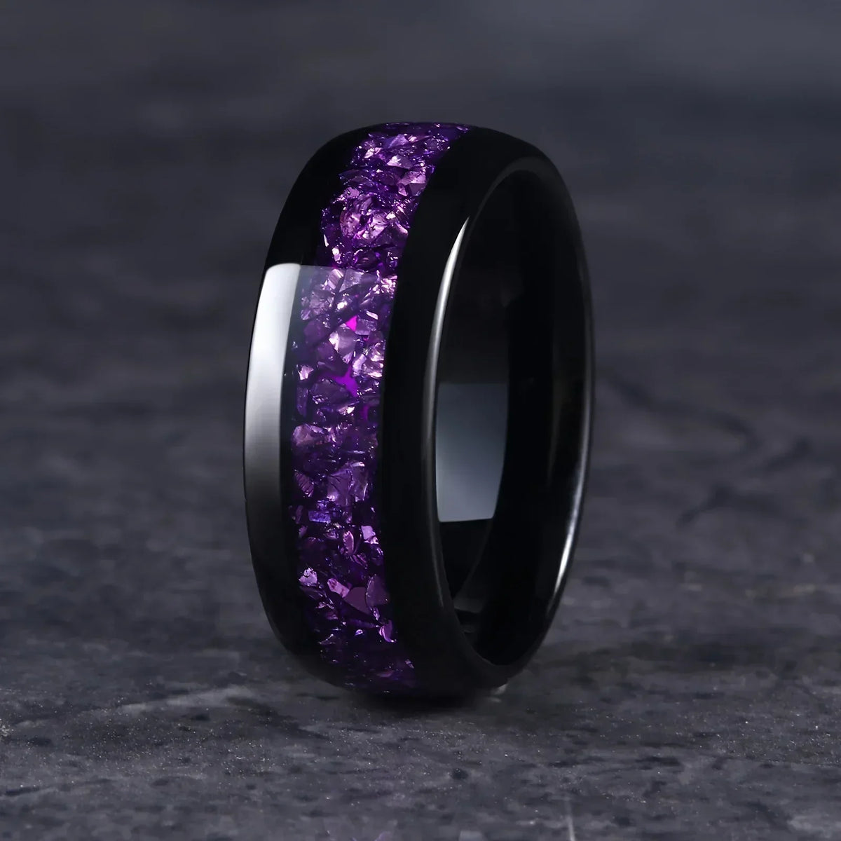 Amethistring Joanna | Goud