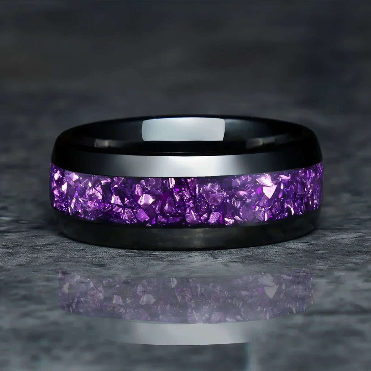 Amethistring Joanna | Goud