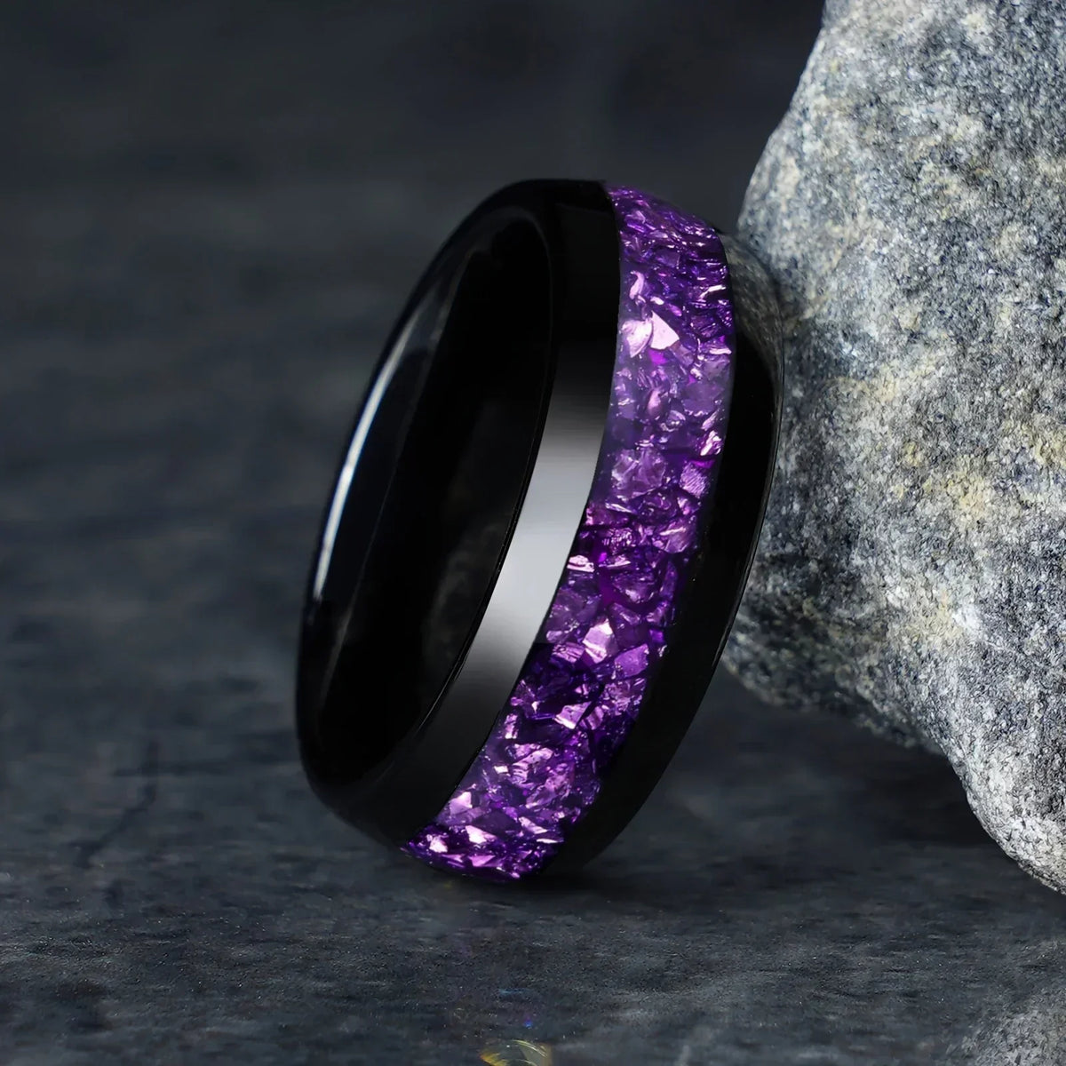 Amethistring Joanna | Goud