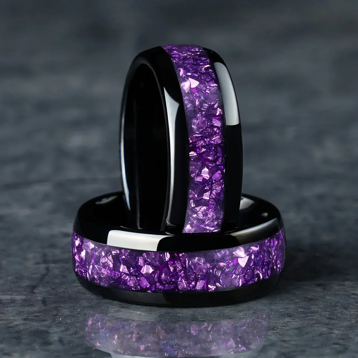 Amethistring Joanna | Goud