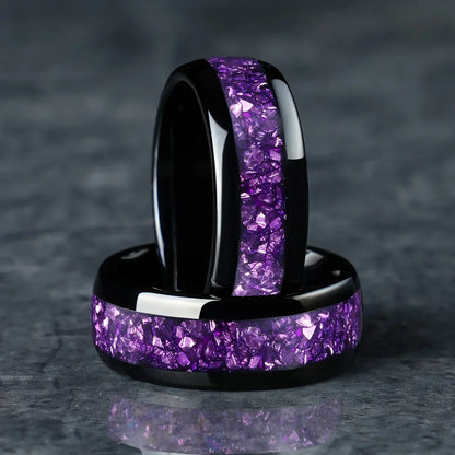 Amethistring Joanna | Goud