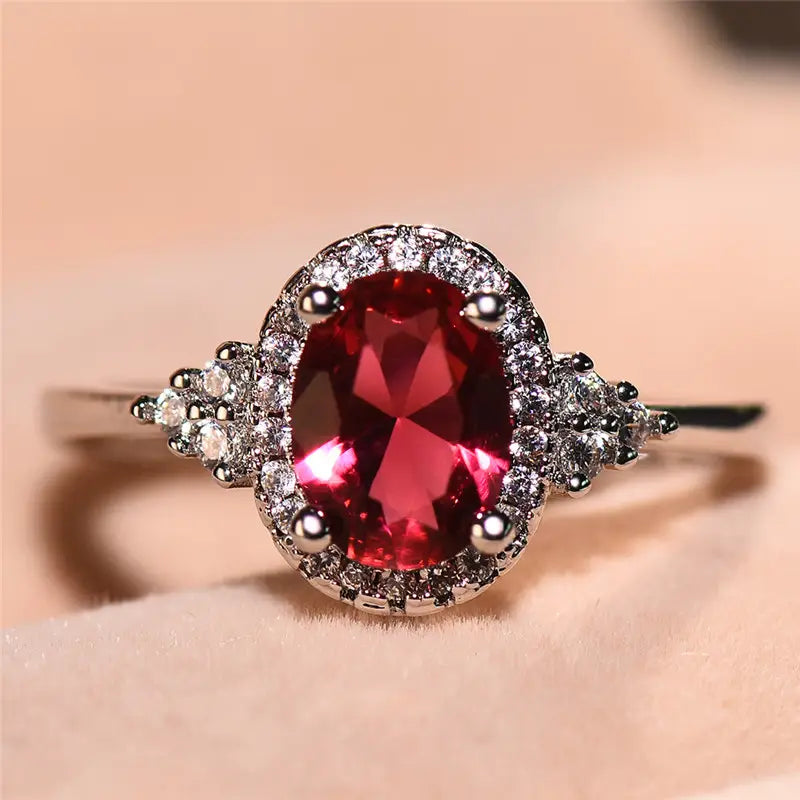 Ring Kirelle Ambrelaine in wit goud