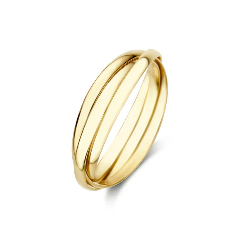 Ring Léna Trielle in wit goud