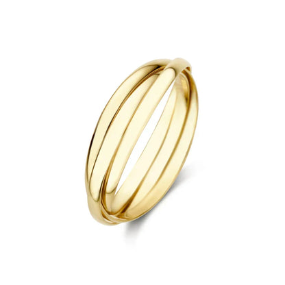 Ring Léna Trielle in wit goud