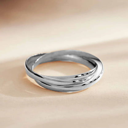 Ring Léna Trielle in wit goud